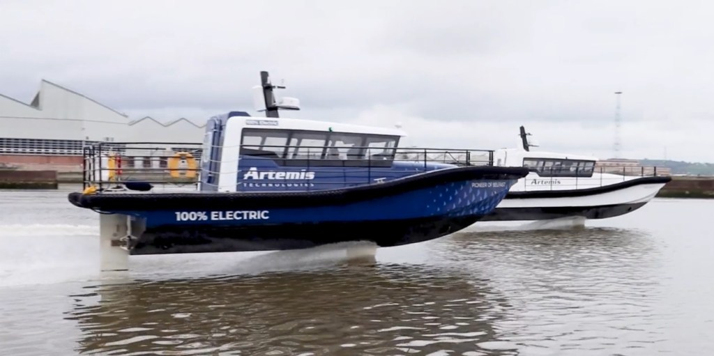 Världsunik flygande elektrisk lotsbåt till&nbsp;Sverige