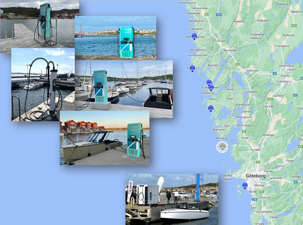 Världsunik laddkorridor för elbåtar på svenska&nbsp;västkusten